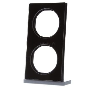 Стеклянная рама/двойная черная - двухсекционная черная рама 10122216