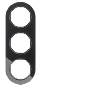 Стеклянная рама/двойная черная - трехсекционная черная рама 10132016