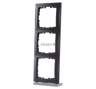 Тройная рамка антрацитового цвета 10139949