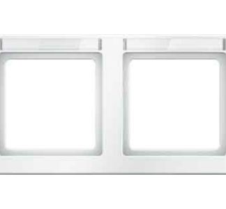 Рамка с надписью d polar white, velvet - Двустворчатая рамка белого цвета 10226019