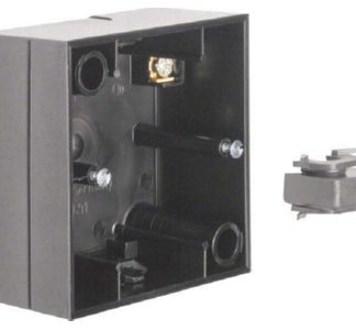 Корпус для поверхностного монтажа, однослойный, глянцевый черный, 10418935