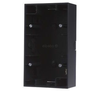 Корпус для поверхностного монтажа, двухсекционный, K.1, матовый антрацитовый, лак 10427006