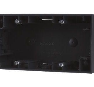 Корпус для поверхностного монтажа, 2-секционный, K.1, антрацитовый матовый, лак 10527006