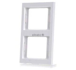 Белая вертикальная двойная рамка Polar - Двойная белая рамка 13237009