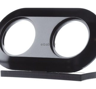 Комбинированная плата 2x sw - Рамка 2-складная черная 138121