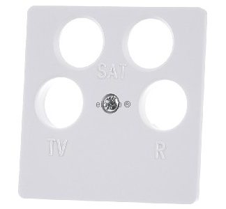 Центральная пластина белого цвета с 4 отверстиями - Центральная промежуточная крышка 14841909