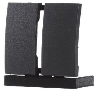 Накладка на переключатель/кнопку, антрацитово-матовая, двойная, артикул 16231606