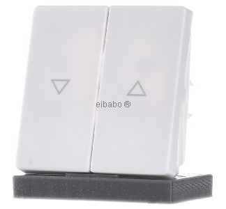 Накладка на переключатель/кнопку с напечатанным символом стрелки, белая, артикул 16256089