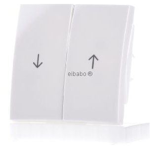 Накладка на переключатель/кнопку белого цвета с глянцевым стрелочным символом...