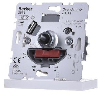 Поворотный диммер 20-500 Вт/ВА - Встраиваемый диммер 3 ... 500 ВА 2873