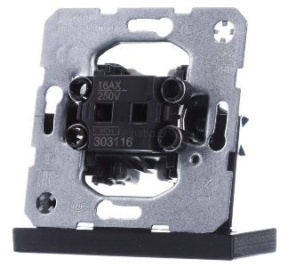 Выключатель 16AX - Встраиваемый выключатель 303116