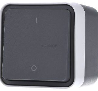 2-контактный переключатель, светло-серый - 2x1-полюсный переключатель на поверхности, серый 30723505