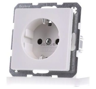Розетка Schuko Polar White Velvet - Электрическая розетка 41236089