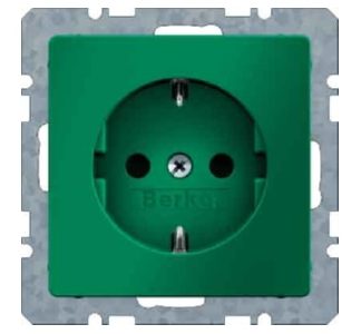 Розетка SCHUKO, зеленая бархатная - Розетка (41436013)