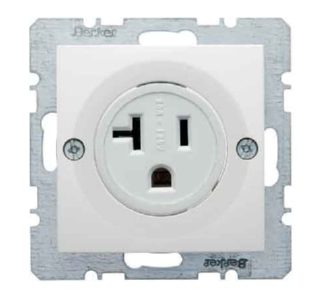 Защитный контакт вилки S.1, белый - Розетка (41688989)