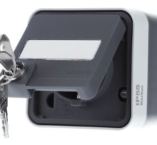 Розетка Schuko светло-серого цвета - Электрическая розетка 47393505