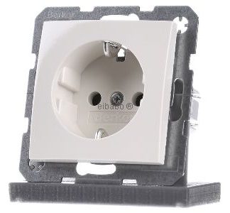 Розетка Schuko белая/глянцевая - Электрическая розетка 47438982
