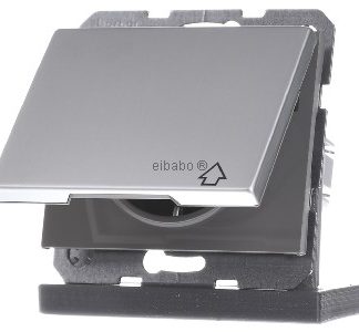 Алюминиевая розетка Schuko с откидной крышкой - Электрическая розетка 47517103