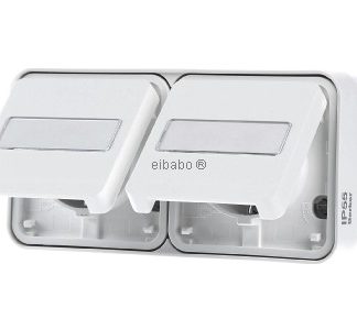 Розетка SCHUKO с двумя контактами, белая - Розетка (47753532)