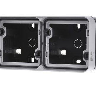 Корпус с кабельным вводом в раму. lgr - Корпус для поверхностного монтажа, двухслойный, серый 6719323515