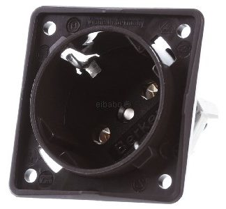 Розетка SCHUKO 45 градусов, коричневая, дамасская - Вилка 841852521