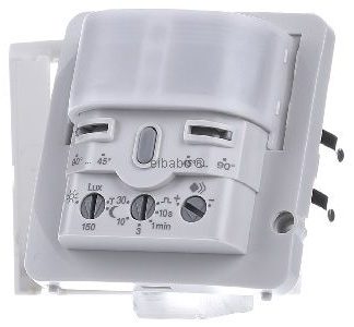 Датчик движения Comfort, ИК-подсветка 1,1 м, полярно-белый глянцевый. - Системный датчик движения 45 ... 90° белый...