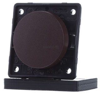 Коричневая кнопка-качелька с винтовыми клеммами - Кнопка 1 замыкает контакт (НЗ) коричневая 936712501