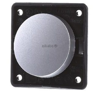 Кнопка-качелька с матовым хромированным покрытием - Однополюсный кнопочный контакт (НО) 936712568