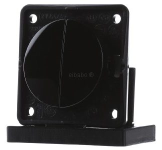 Глянцевый тумблерный переключатель - Кнопка с 2 контактами (НО), черный 936752510