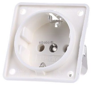 Белая вилка Schuko с винтовыми клеммами - электрическая розетка 941852502