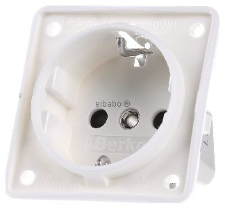 Белая вилка Schuko с винтовыми клеммами - электрическая розетка 941952502