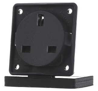 Розетка с заземляющим контактом, британский стандарт 962622505.
