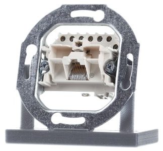 Вставка для разъема ZEA 1x8-контактный - RJ45 8 (8) Разъем для передачи данных, белый 0213