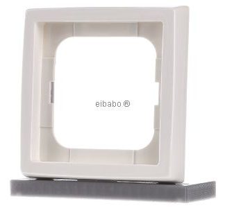 Рамка 1x слоновая кость/белый, fut.linear - Рамка 1x кремово-белый 1721-182