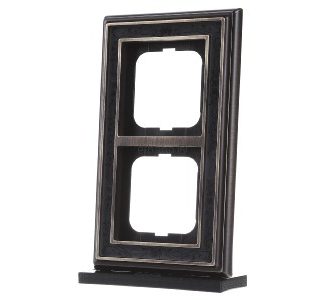 Двойная рама, рукопись/антикварный декор - 2 латунные рамы, 1722-843 гг.