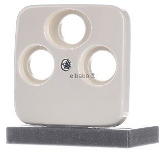 Центральная панель белого цвета с 3Anschl.Rad.TV/SAT - элемент управления 1743-03-212