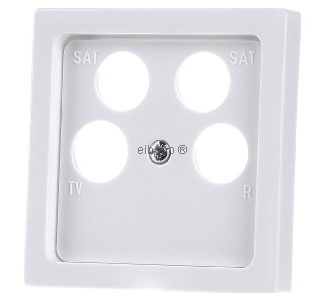 Белая торцевая заглушка студии - элемент управления 1743/10-04-84