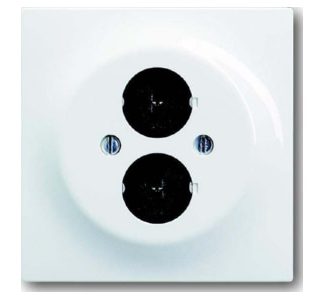 Белая центральная пластина для разъемов динамиков - Базовый элемент с центральной крышкой 175...