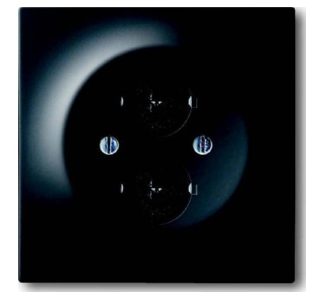 Матовая черная центральная пластина для разъемов динамиков — базовый элемент с центральной крышкой...