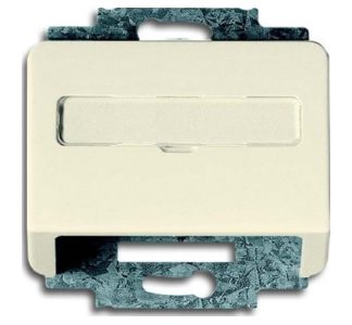 Центральная пластина цвета слоновой кости/белый для коммуникационных разъемов 1758-22G