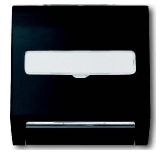 Матовая черная центральная пластина для коммуникационных разъемов — базовый элемент с верхней частью корпуса...