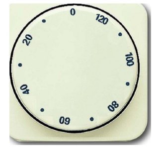 Белая центральная пластина таймера, 120 мин - Крышка для выключателя таймера кремово-белого цвета 1771-212-102