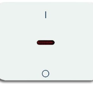 Панель управления Control studio, глянцевая, белая, с надписью I/0 1788-24G