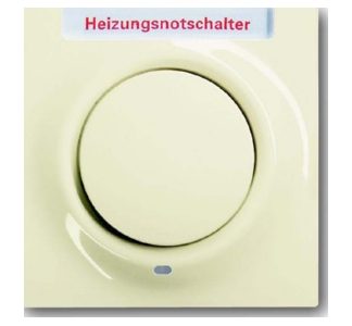 Аварийный выключатель центрального отопления, панель, цвет слоновая кость/белый, 1789 H-72-101