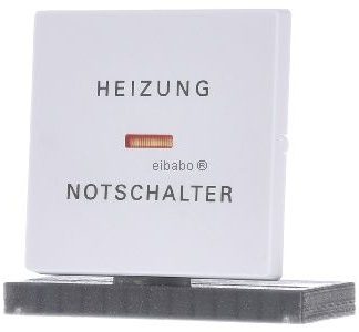 Аварийный выключатель отопления Rocker studio матово-белого цвета 1789 H-884