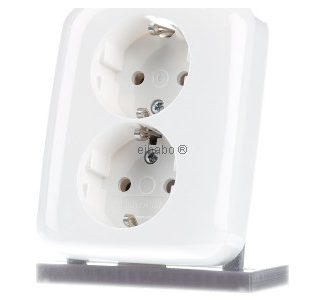 Двойная розетка SCHUKO - Розетка (розетка) 202 EUJ-214