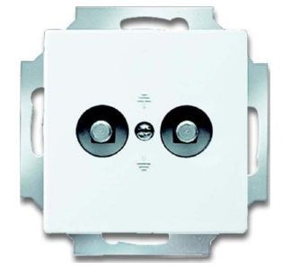Эквипотенциальная согласующая розетка Davos/Studio, белая, 2 шт., для скрытого монтажа - Заземляющая розетка 2095 UC-84