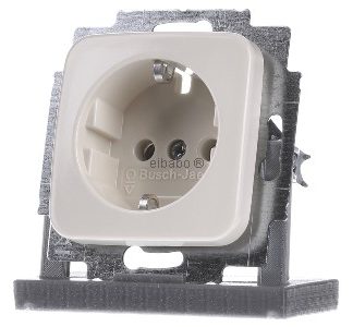 Вставка для розетки с вилкой, кремово-белого цвета - Электрическая розетка 20 EUC-212