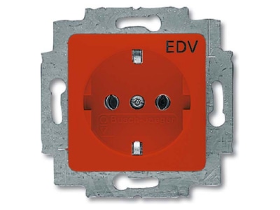 Вставка розетки SCHUKO красная RAL3020 - Розетка ( 20 EUC/DV-217-101