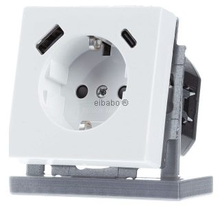 Розетка SCHUKO SB-A+C - Розетка 20 EUCB2USBAC-84